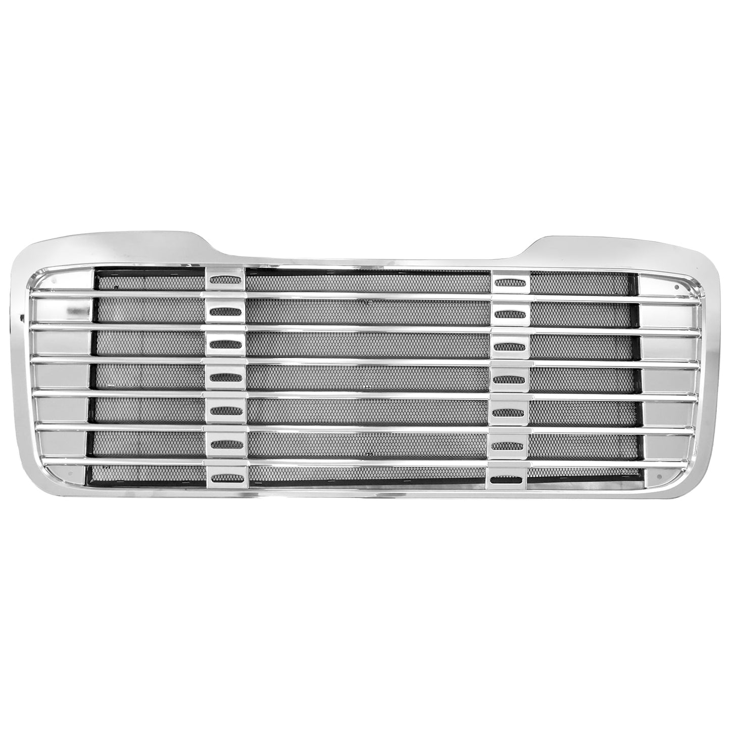 Chrome Front Grille Fit for Freightliner M2 (2003–2015) – With Bug Screen – Full Chrome-Plated Finish