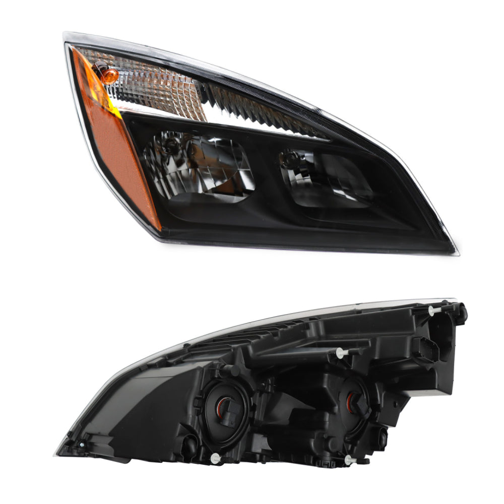 Black Headlight Assembly Suitable For 2018 Freightliner Cascadia Passenger Side