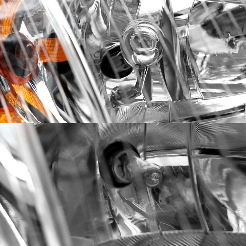Headlight Assembly Chrome Pair Compatible with Freightliner M2 2004–2013