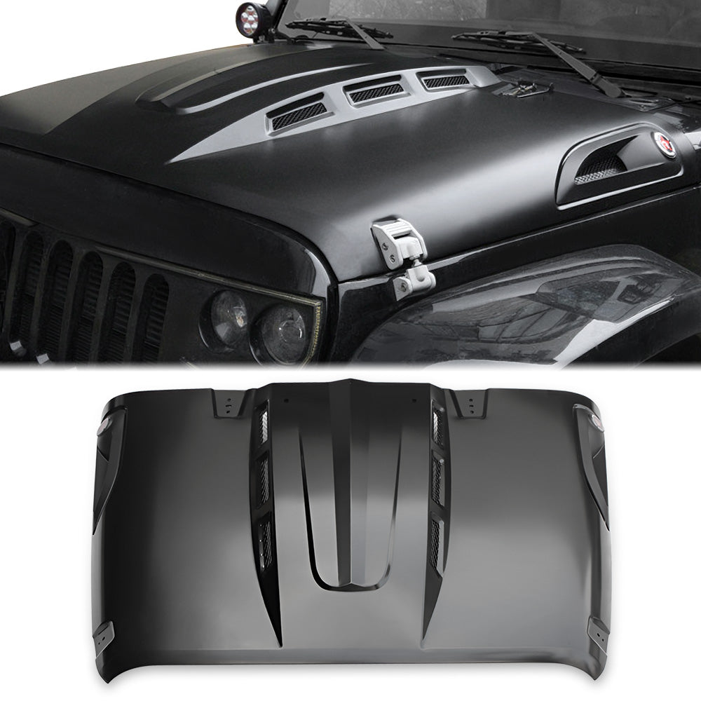 Avenger Style Replacement Hood Compatible With 2007-2018 Wrangler JK