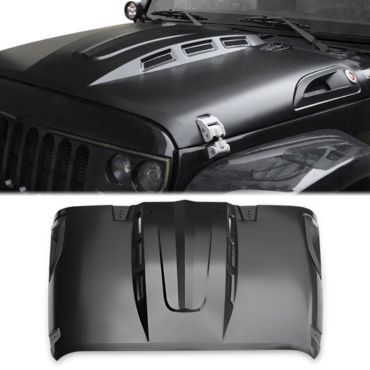 Avenger Style Replacement Hood Compatible With 2007-2018 Wrangler JK