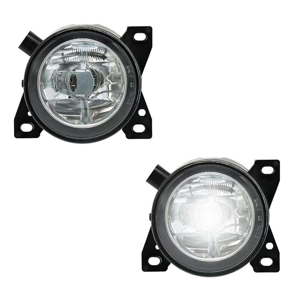 Fog Light Assembly Pair with Halogen Bulbs, Compatible with Kenworth T660 / Peterbilt 579 / 587