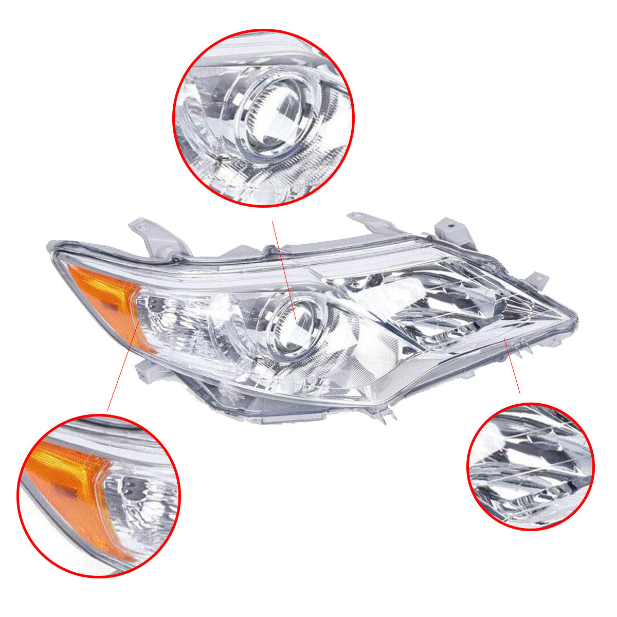 Pair For 2012-2014 ToyotaCamry Headlights Assembly Projector Headlamps LH,RH