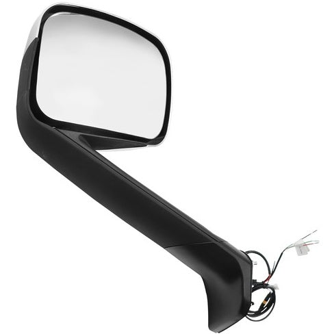 For Freightliner Cascadia 2018–2024 | Pair Chrome Heated Hood Mirror with LED Turn Signal