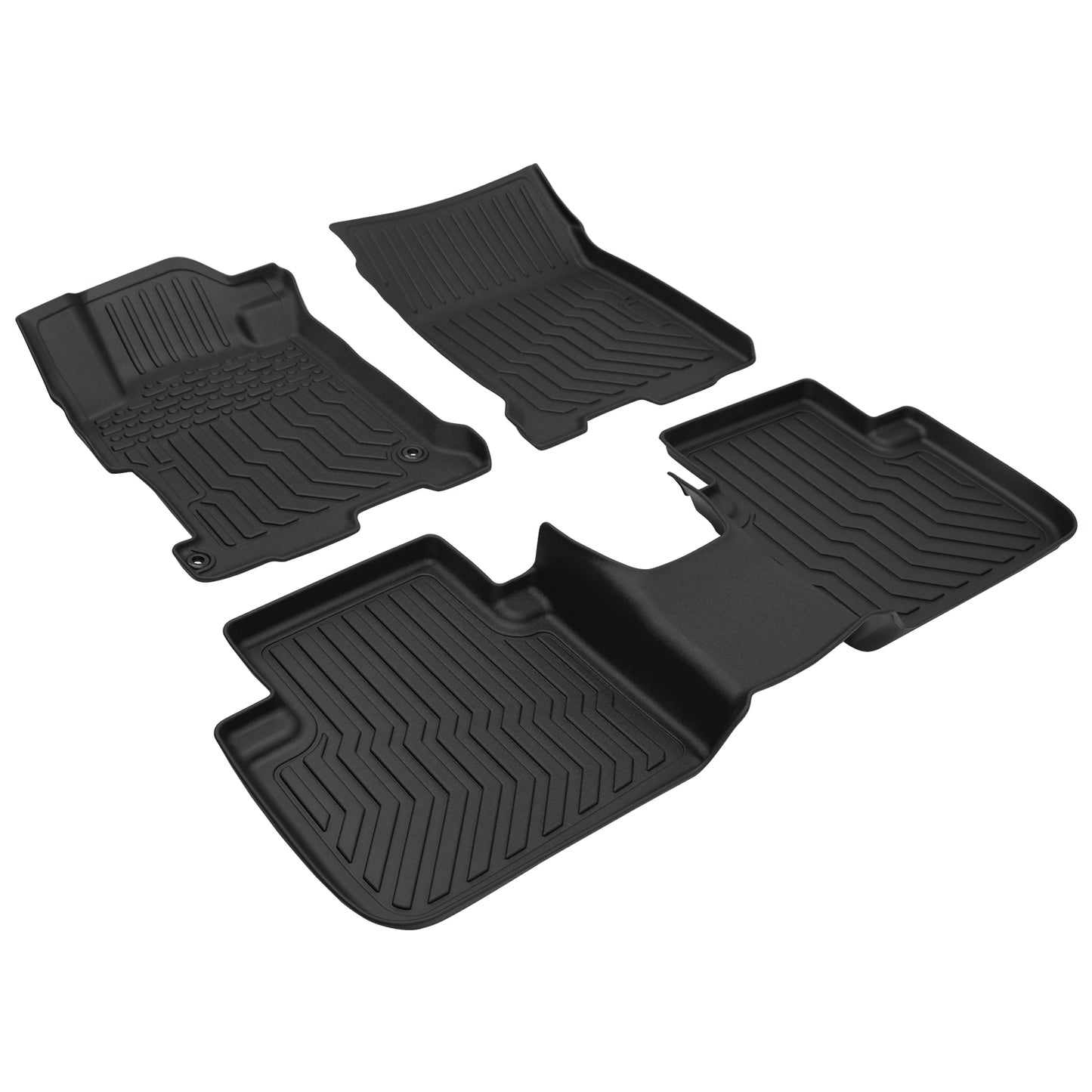 2: All-Weather TPE Rubber Floor Mats Fits Honda Accord 2013–2017