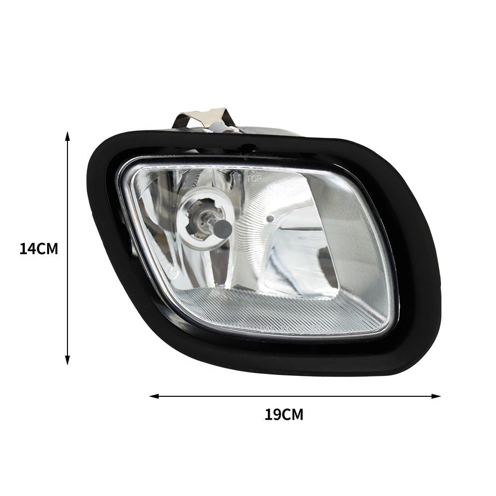 Front Fog Light Lamp Assembly Compatible with Freightliner Cascadia 2008–2016 (Left / Right Side)