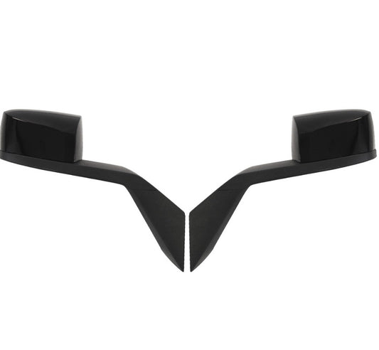 VOLVO VNL Hood Mirror Set (Left + Right) – Black or Electroplated Finish