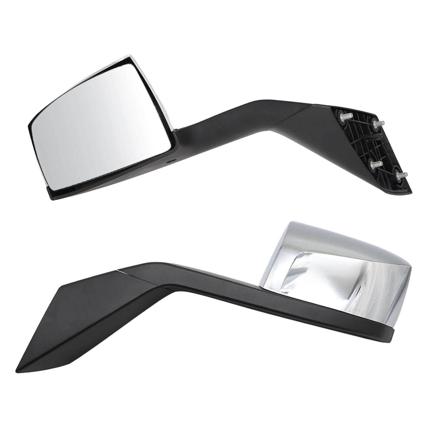 “Chrome Hood Side Mirror Set – Left & Right Replacement for Volvo VNL (2000–2015