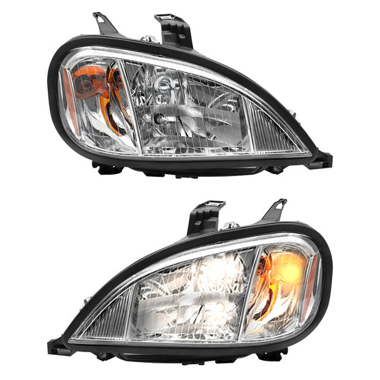 Pair Halogen Headlights with Bulbs – Fits Freightliner Columbia 2004–2017