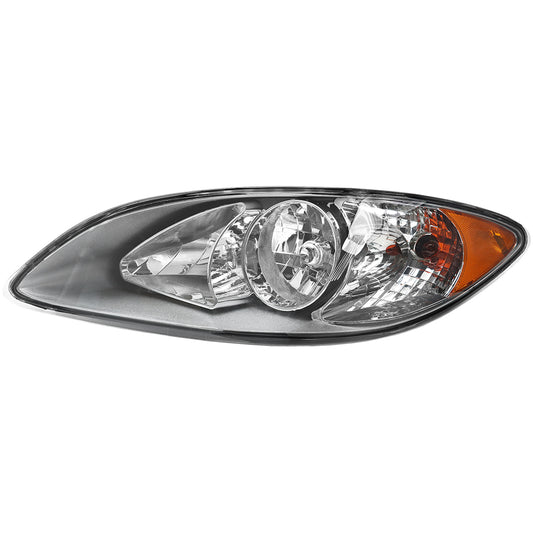 Chrome Headlights Assembly Compatible With International ProStar 2008-2016 Left Driver Side