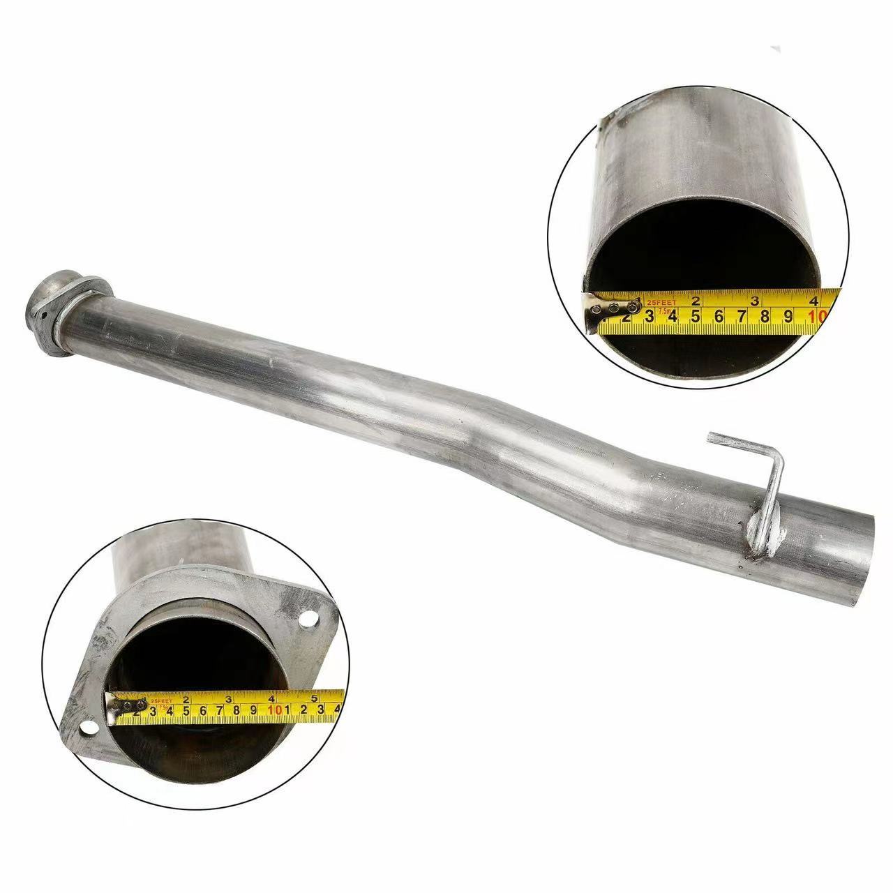 Muffler Delete Pipe Eliminator DPF Fit For Ford Super Duty 2011-17 6.7L Diesel Truck .