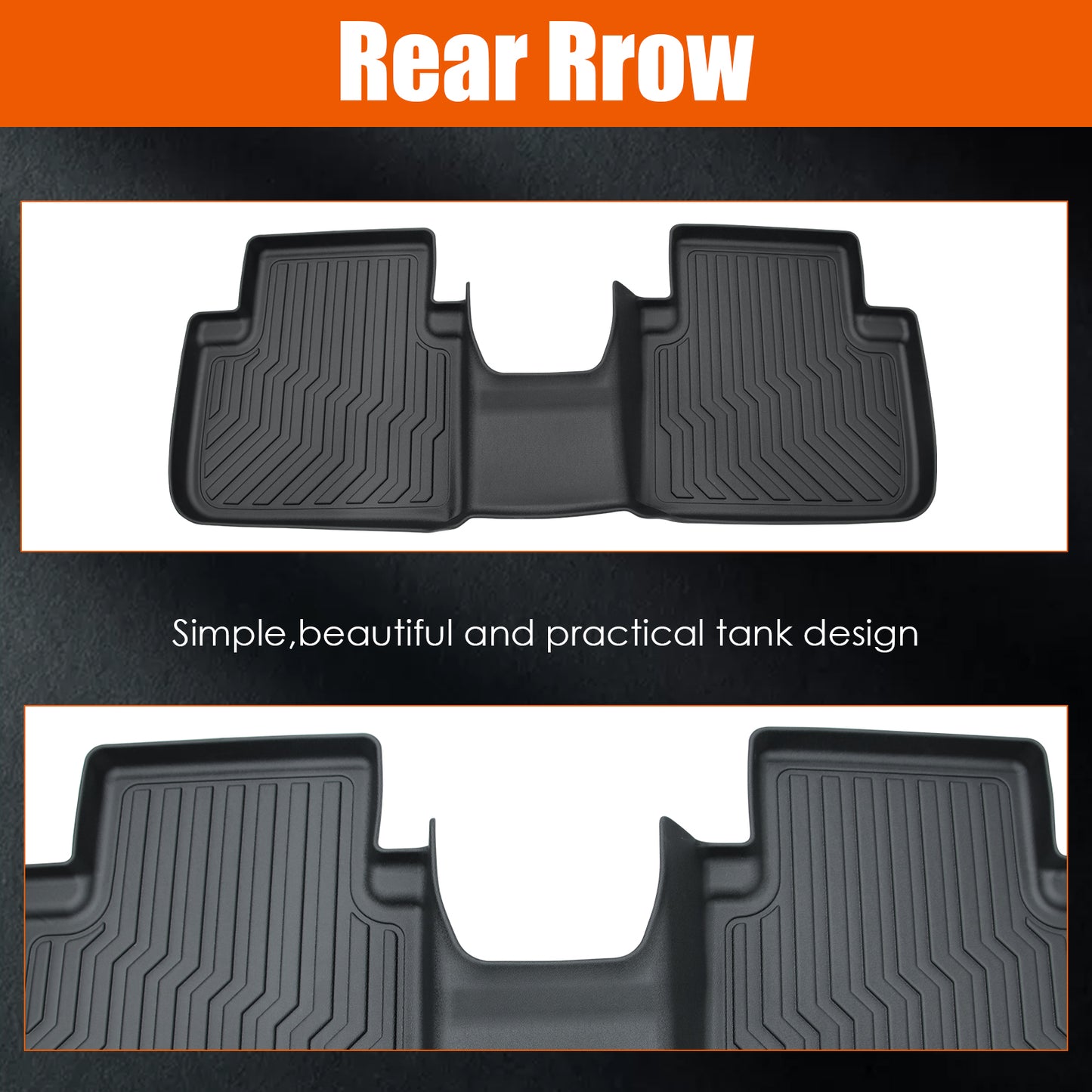 2: All-Weather TPE Rubber Floor Mats Fits Honda Accord 2013–2017