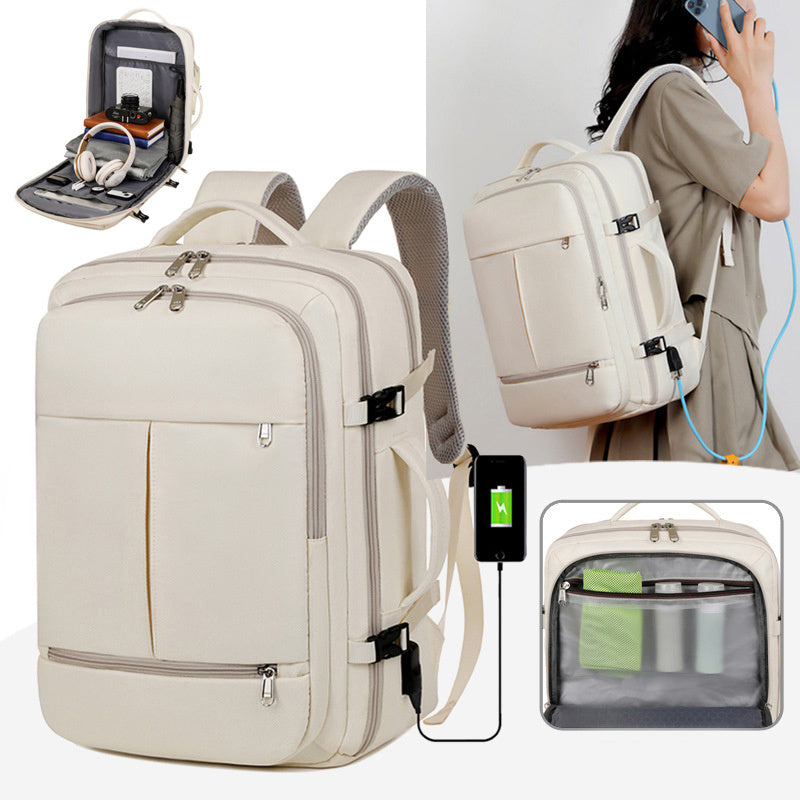 Large Capacity Backpack For Women Men Multiple Pockets And Zippers Versatile Computer Bags Business ravel Backpack