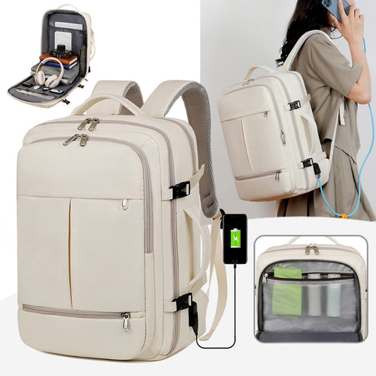Large Capacity Backpack For Women Men Multiple Pockets And Zippers Versatile Computer Bags Business ravel Backpack