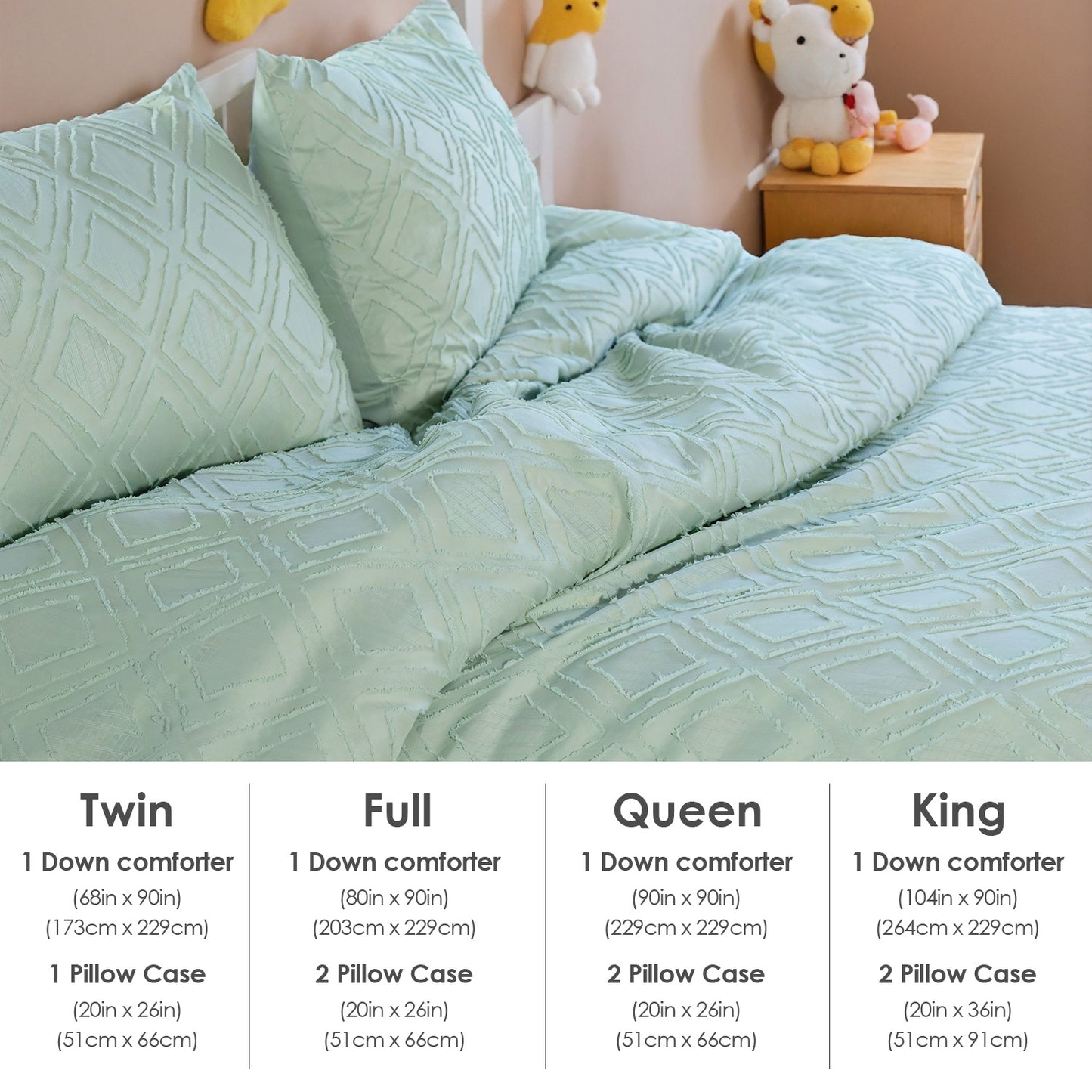 Bohemian Style Quilt Cover Set, Cut Flower Quilt Cover,  Tufted Quilt Cover Three-piece Set, One Quilt Cover And Two Pillowcases,  Washable And Machine Washable Without Shrinkage,  Suitable For Hotels