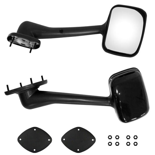 2PCS Hood Mirrors Compatible with Freightliner Cascadia 2008-2016 – Driver & Passenger Side, Black Replacement Set