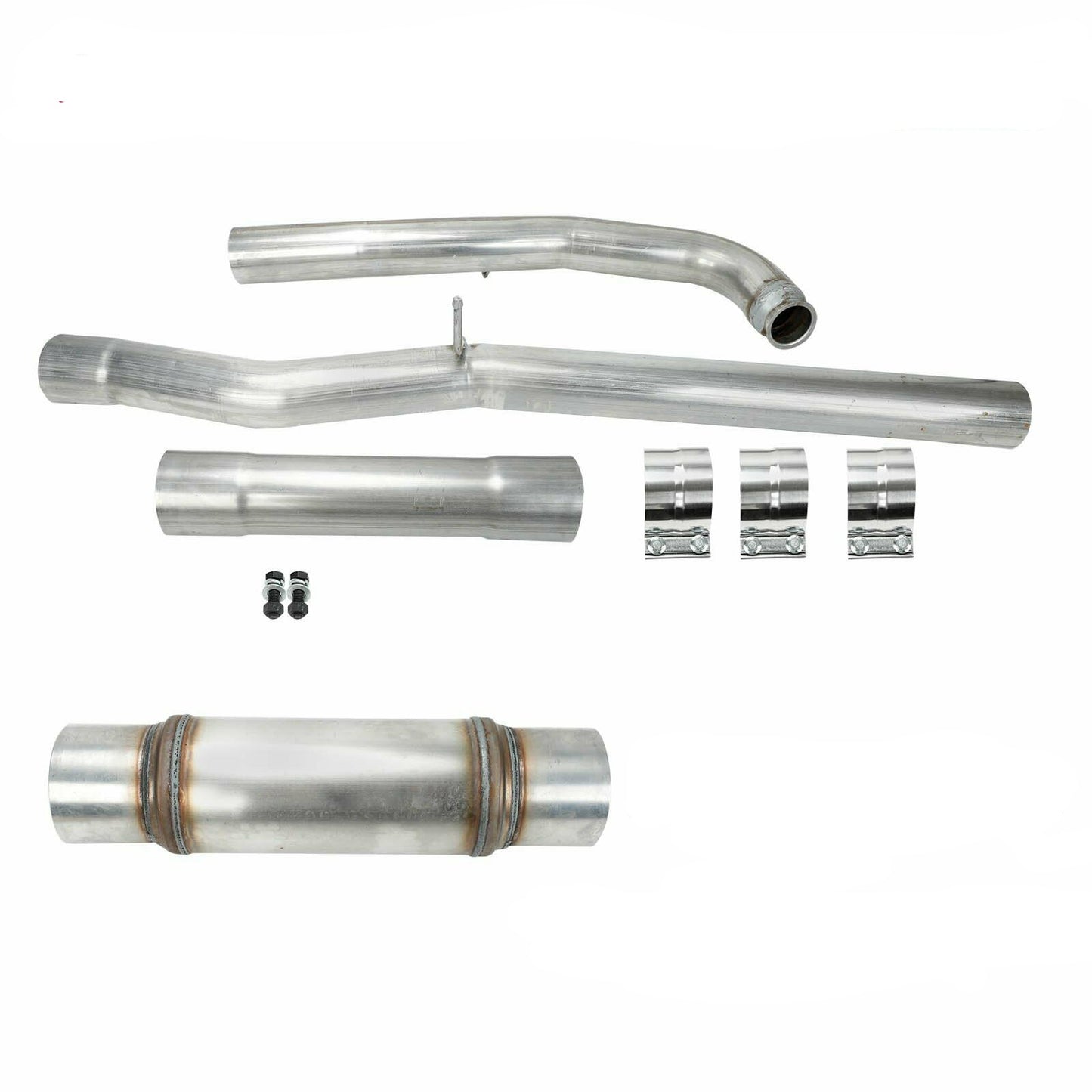 Muffler Delete Pipe Eliminator DPF Fit For Chevy Silverado GMC 11-15 6.6L Duramax Diesel .