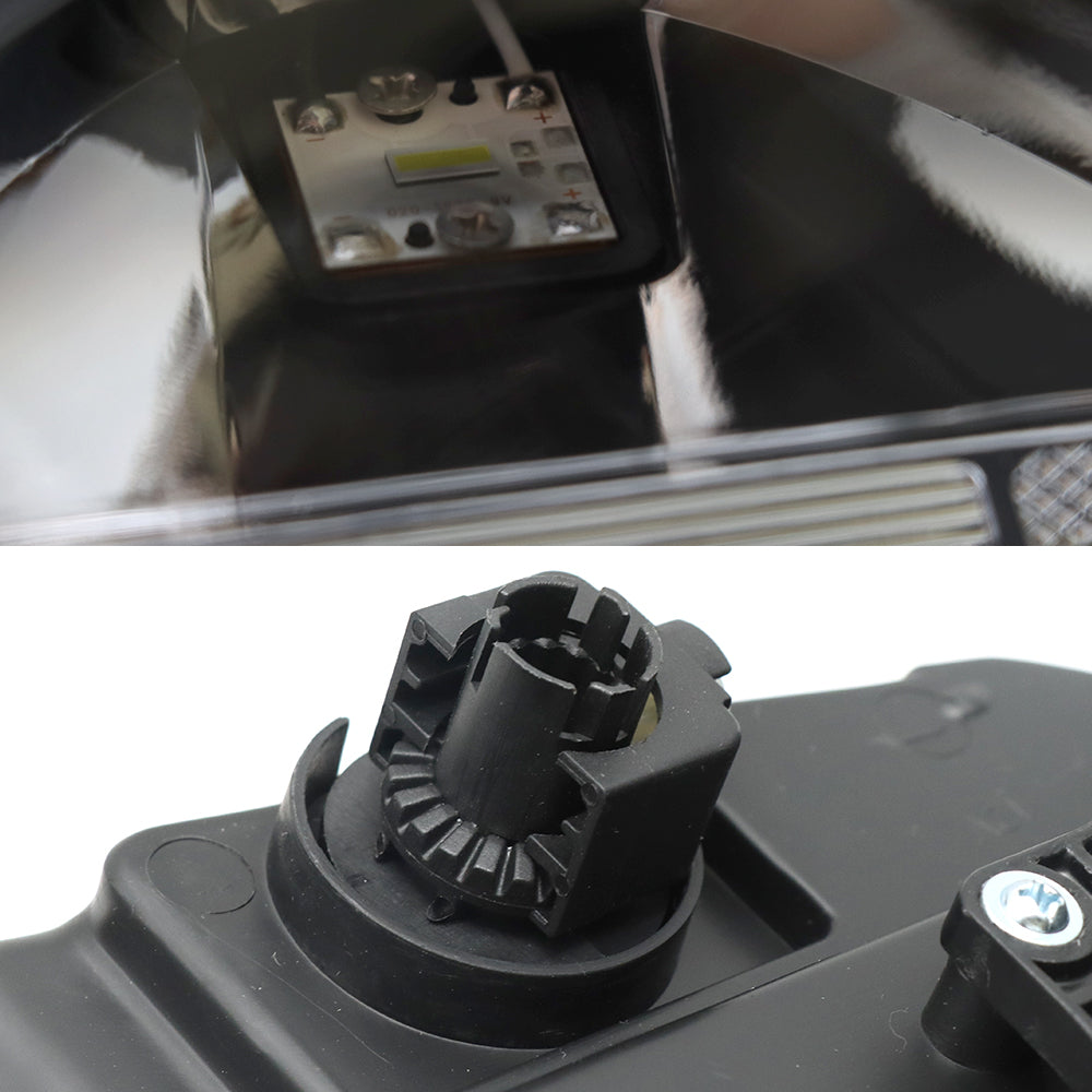 Right Passenger LED Headlight Assembly for Freightliner Cascadia 2008-2017 – Black Housing