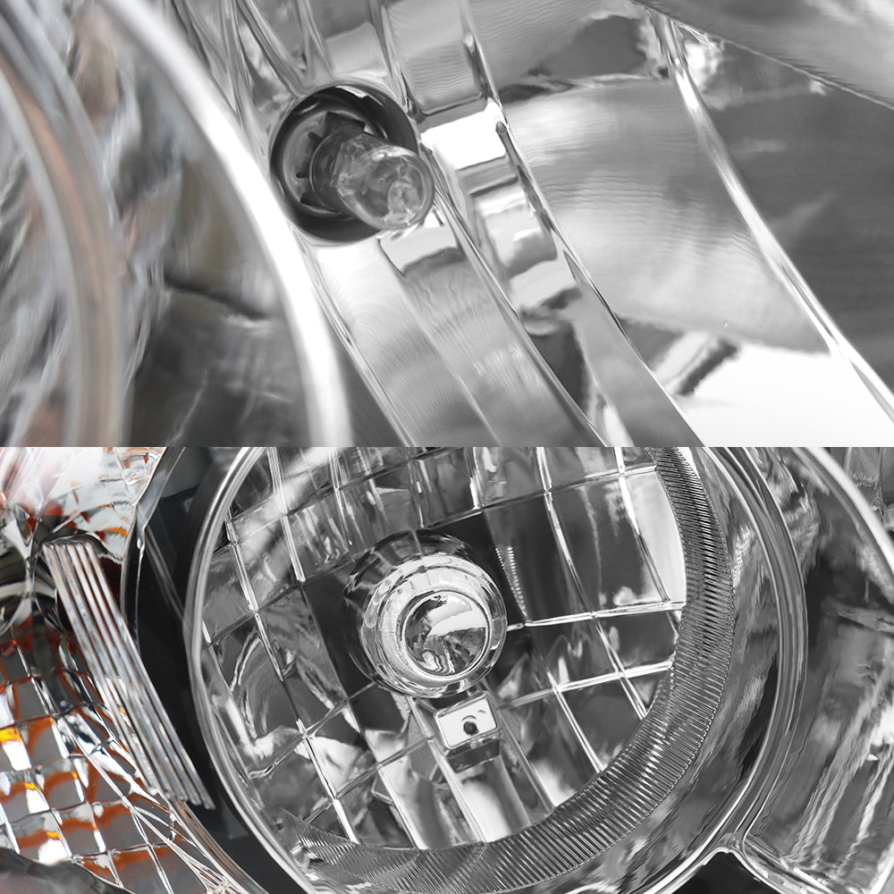 Right Passenger Side Chrome Headlight Assembly for International ProStar (2008–2016