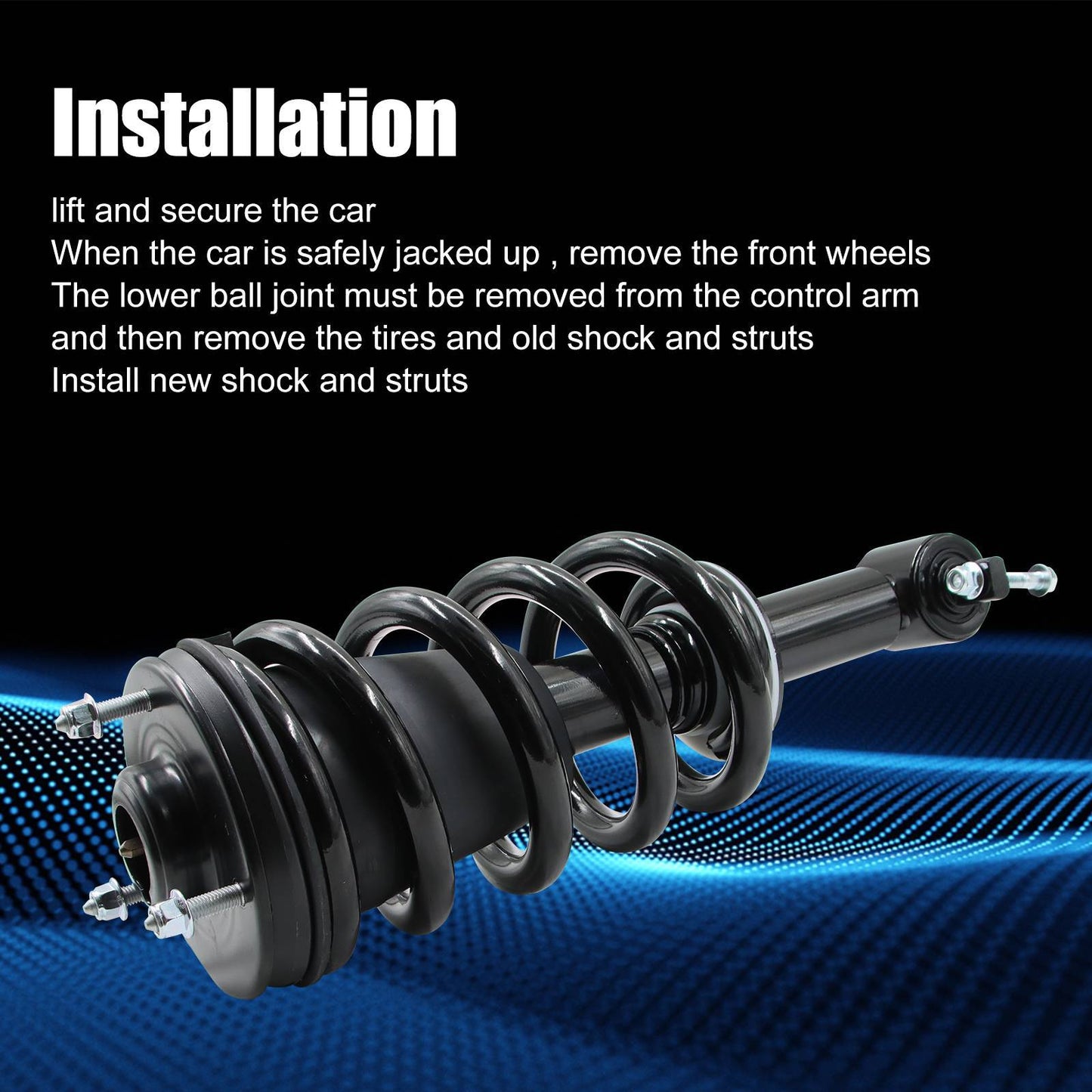 Front Complete Struts Rear Shock Absorbers Kit Set Of 4 For Chevy Tahoe 5.3L V8