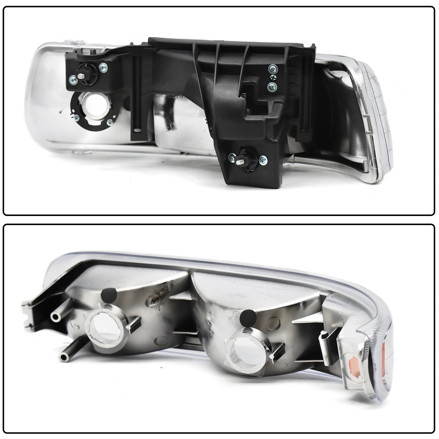 1999–2002 Chevy Silverado Replacement Halogen Headlights – Left & Right Pair