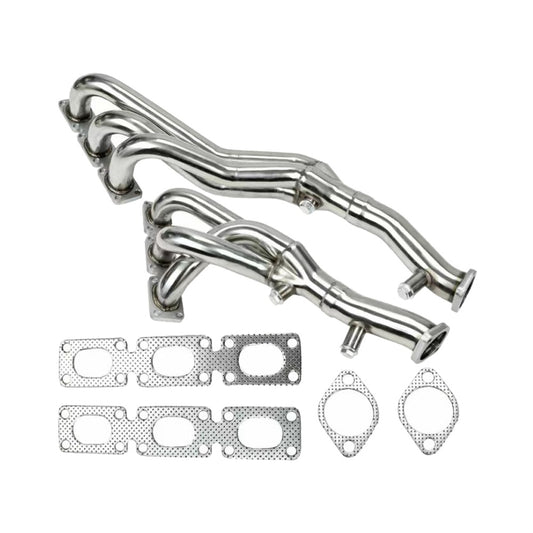 Exhaust Header For BMW E46 E39 Z4 01-06 2.5L 2.8L 3.0L L6 .
