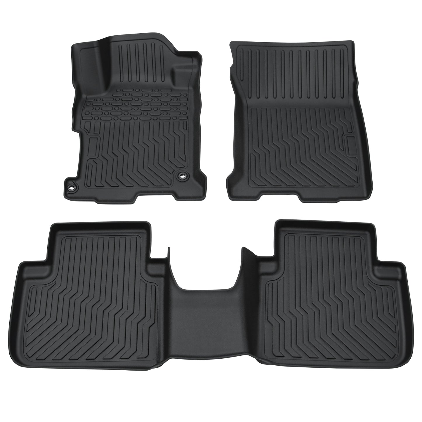 2: All-Weather TPE Rubber Floor Mats Fits Honda Accord 2013–2017