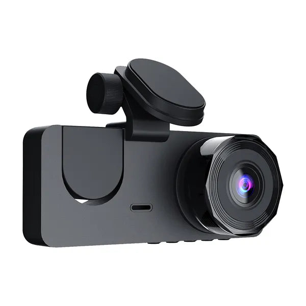 3 Channel Dash Cam Front Inside Rear Vehicle Driving Recorder Car DVR With 32G MMC Card G Sensor Motion Detection Parking Monitor Night Vision Loop Recording
