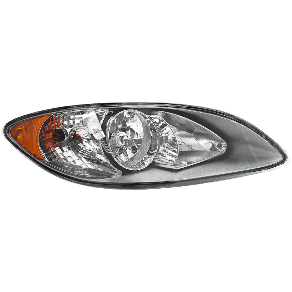 Right Passenger Side Chrome Headlight Assembly for International ProStar (2008–2016
