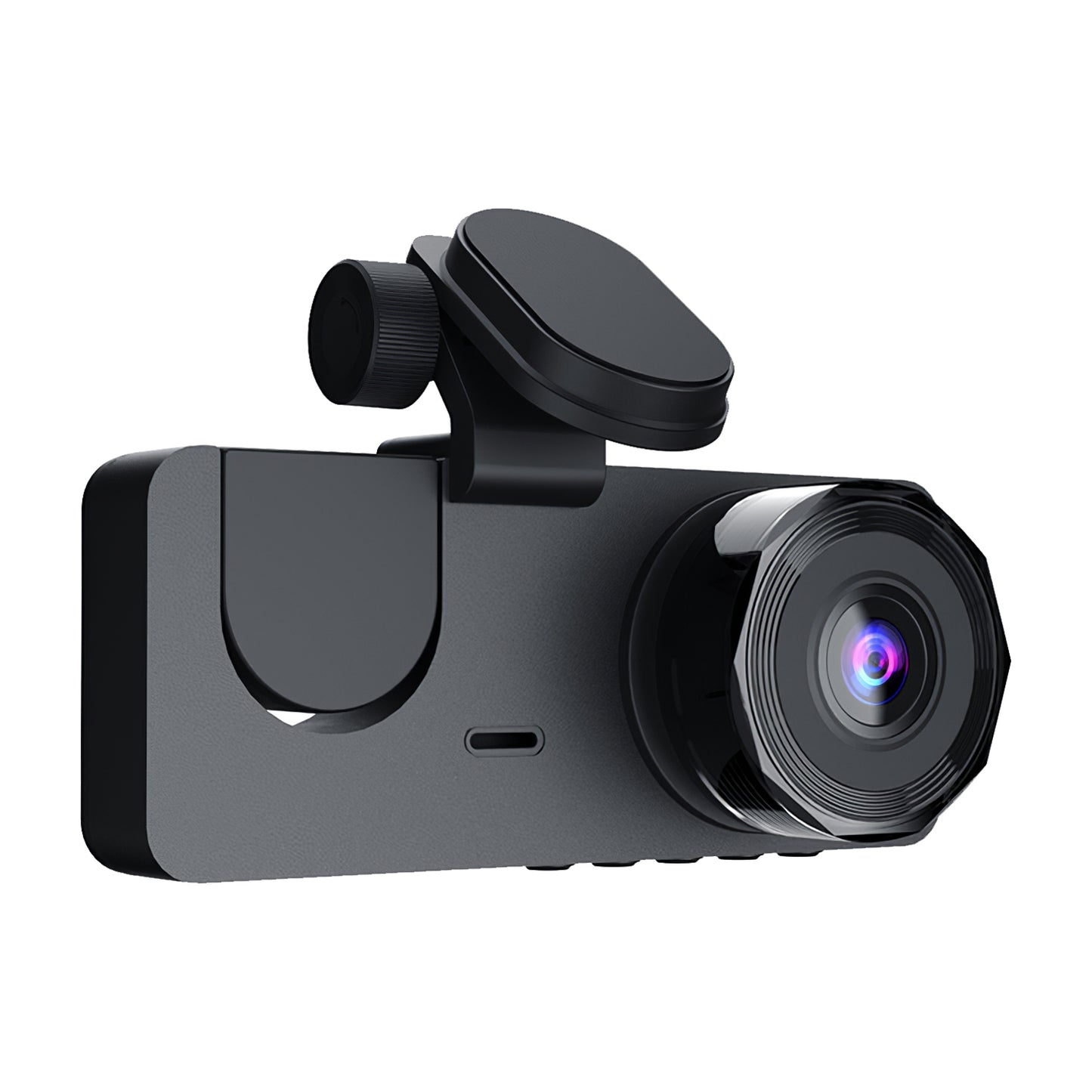 3-Channel Dash Cam with Front, Inside & Rear Recording – 1080P, Night Vision, Motion Detection, 32GB Card Included