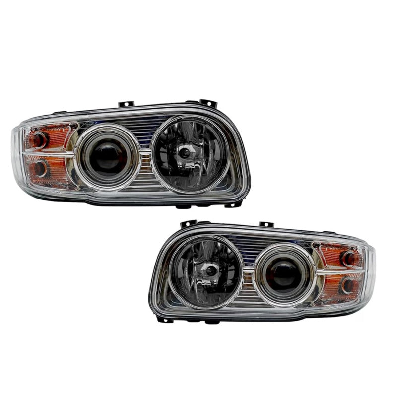 Truck Headlight Assembly for Peterbilt 388/389 (2008–2018) – Left & Right Pair – Chrome Clear Lens
