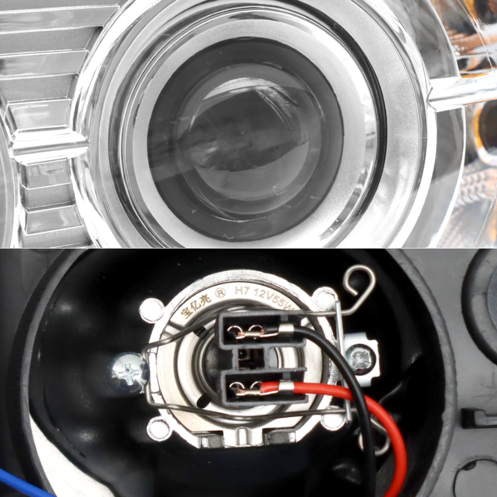 Chrome Headlight Assembly Pair Compatible with Peterbilt 388/389 (2008–2018