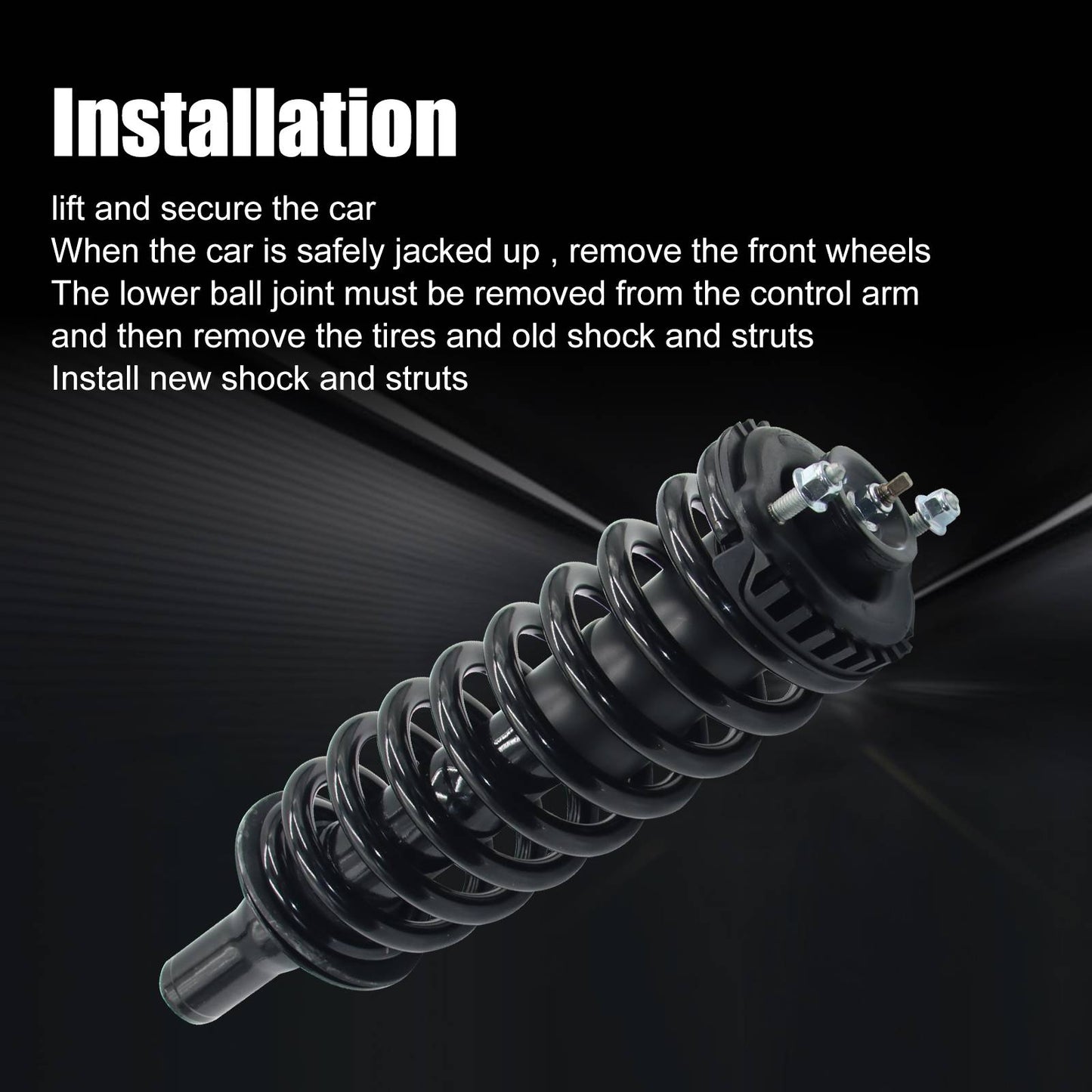 Front Suspension Strut Assembly with Coil Spring – Replacement for Chevy Trailblazer / GMC Envoy (171341